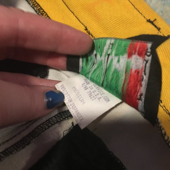 HTF rare Lip Service sexy Psycho Circus jeans M L - Picture 5 of 15